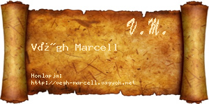 Végh Marcell névjegykártya